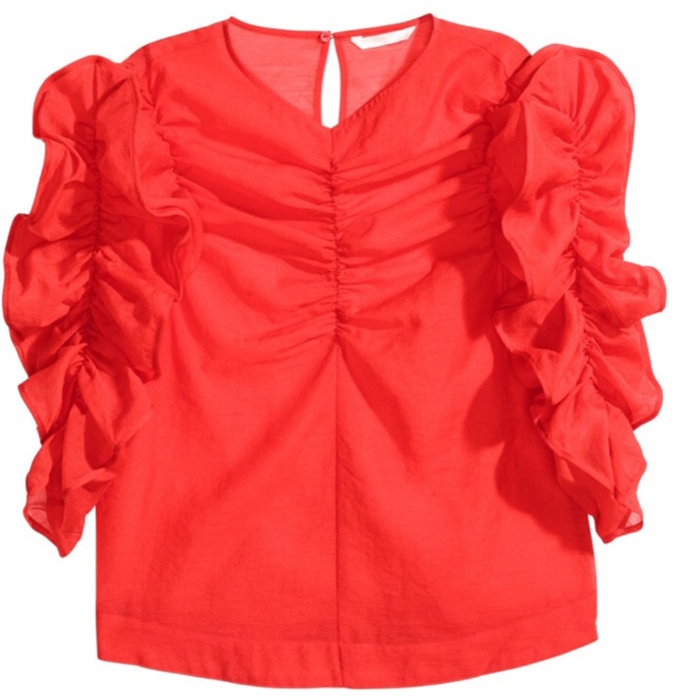 V-neck blouse